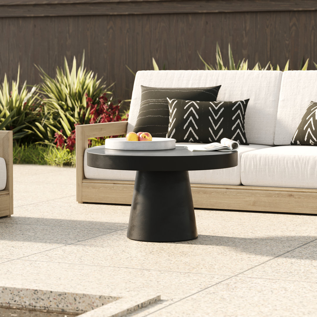 Prevelly Modern Concrete Round Coffee Table